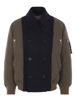 sacai: Двубортное пальто 