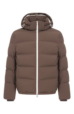Brunello Cucinelli: Коричневый пуховик 