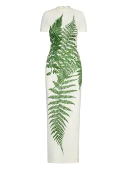 Oscar de la Renta: Платье с принтом 