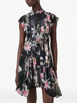 AllSaints: Платье с растительным принтом 