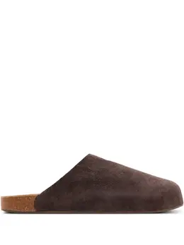 adidas: Тёмные сабо  Suede