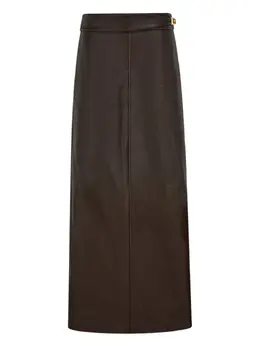 Ferragamo: Кожаная юбка 