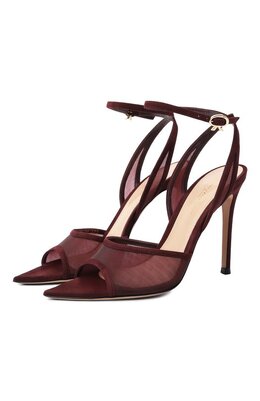 Gianvito Rossi: Бордовые босоножки 
