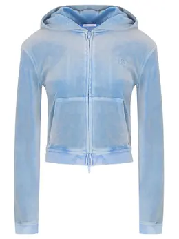 ALEXANDER WANG: Толстовка из велюра 