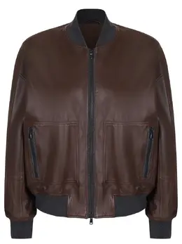 BRUNELLO CUCINELLI: Кожаная куртка 