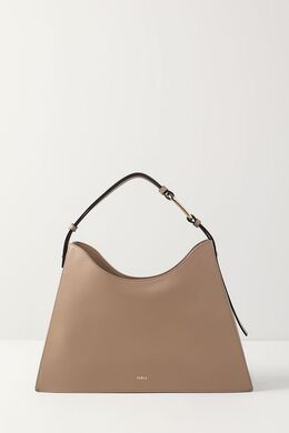 Furla: Бежевая сумка 