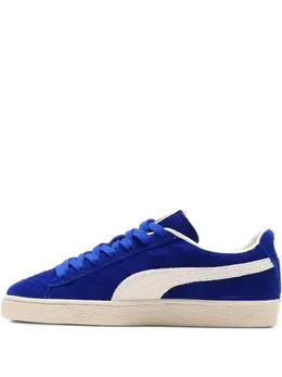 PUMA: Голубые кроссовки  Suede