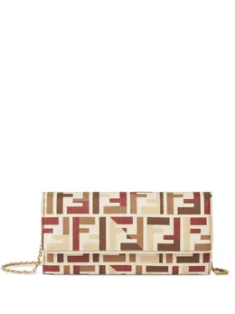 FENDI: Белая сумка  FF