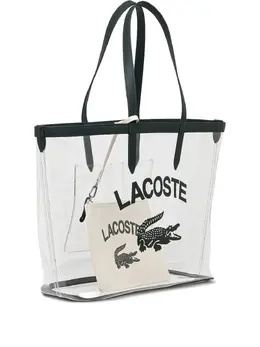 Lacoste: Прозрачная сумка-шоппер 