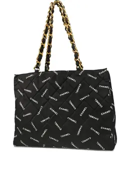 CHANEL Pre-Owned: Сумка-шоппер с принтом 