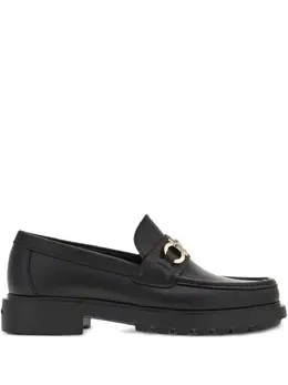Ferragamo: Чёрные туфли  Gancini
