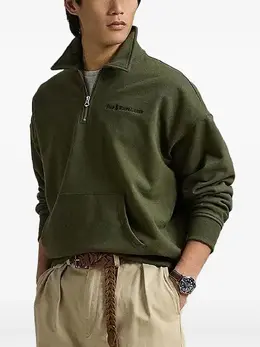 Polo Ralph Lauren: Зелёный свитшот 
