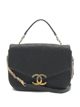 CHANEL Pre-Owned: Чёрная сумка 