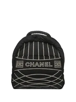 CHANEL Pre-Owned: Чёрный рюкзак 
