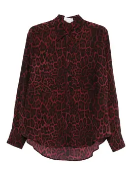 Stella McCartney: Рубашка с леопардовым принтом 