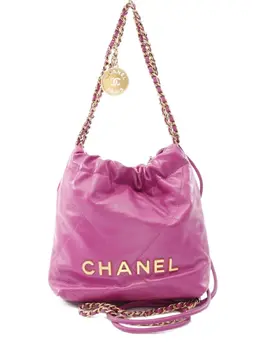 CHANEL Pre-Owned: Фиолетовая сумка 