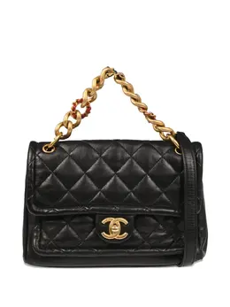 CHANEL Pre-Owned: Чёрная сумка 