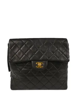 CHANEL Pre-Owned: Чёрный рюкзак 