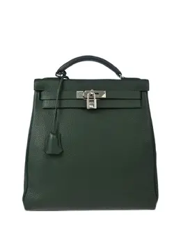 Hermès Pre-Owned: Зелёный рюкзак 