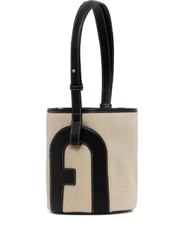 Furla: Бежевая сумка 