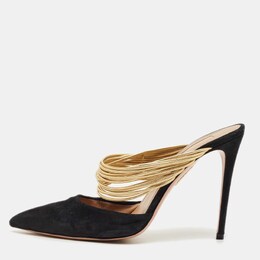 Aquazzura: Чёрные сабо 