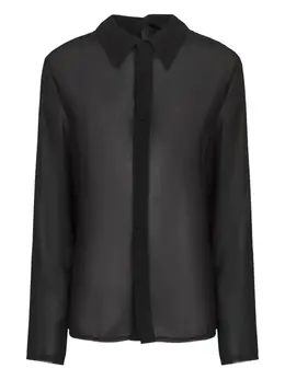 MM6 Maison Margiela: Рубашка с воротником 