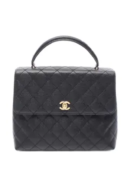 CHANEL Pre-Owned: Чёрная сумка 