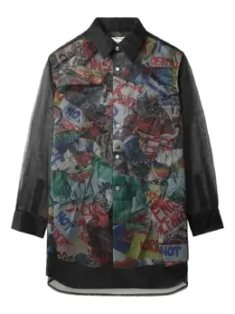 Comme Des Garçons: Прозрачная рубашка 