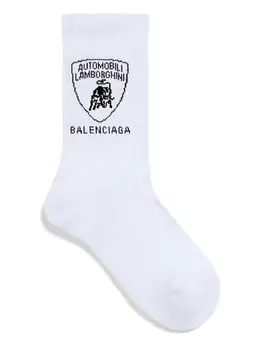 Balenciaga: Белые носки 
