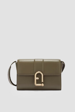 Furla: Сумка цвета хаки 