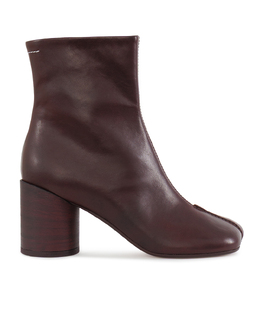 MM6 Maison Margiela: Бордовые ботинки 