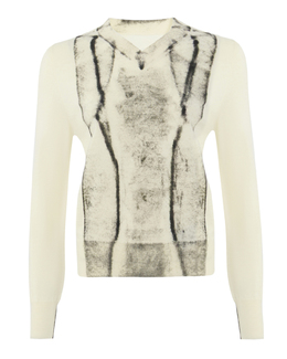 MM6 Maison Margiela: Белый свитер 