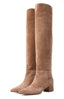 Gianvito Rossi: Бежевые сапоги 