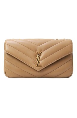 Saint Laurent: Бежевая сумка  Loulou