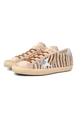Golden Goose Deluxe Brand: Бежевые кеды  Super Star