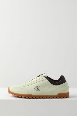 Calvin Klein: Зелёные кроссовки 