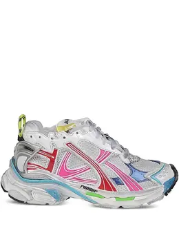 Balenciaga: Белые кроссовки  Runner