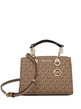 Michael Michael Kors: Коричневая сумка через плечо 