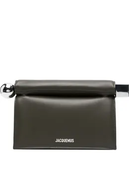 Jacquemus: Тёмный клатч 