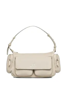 Armani Exchange: Бежевая сумка 