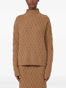Max Mara: Коричневый свитер 