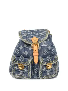 Louis Vuitton Pre-Owned: Голубой рюкзак 