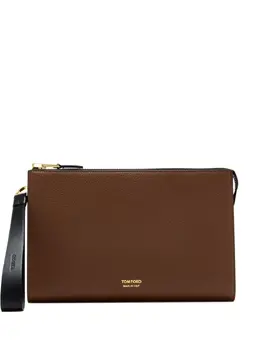 TOM FORD: Коричневый клатч 
