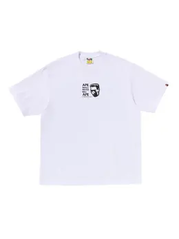 A BATHING APE®: Белая футболка 