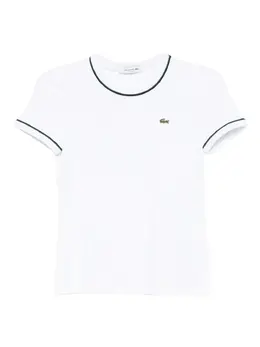 Lacoste: Белая футболка 