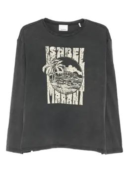 ISABEL MARANT: Футболка с принтом 