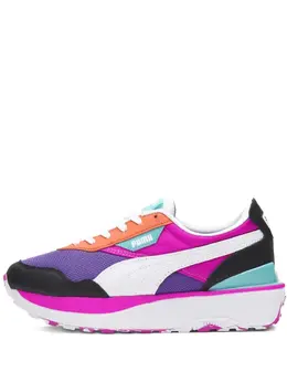 PUMA: Фиолетовые кроссовки  Rider