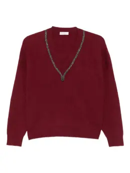 Brunello Cucinelli: Свитер с v-образным вырезом 