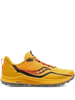 Saucony: Жёлтые кроссовки  Peregrine