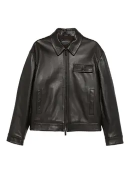 Emporio Armani: Кожаная куртка 